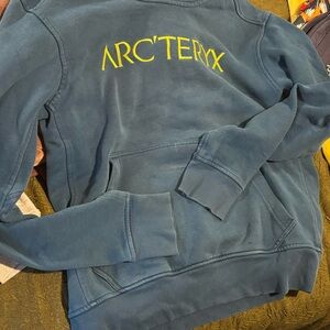 Arc'teryx Teal Sweatshirt with Yellow Logo